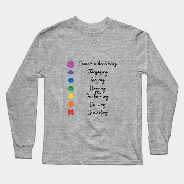 7 chakras Long Sleeve T-Shirt by Said with wit